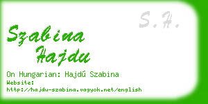 szabina hajdu business card
