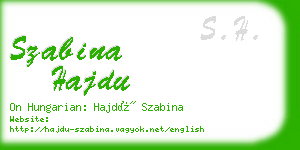 szabina hajdu business card